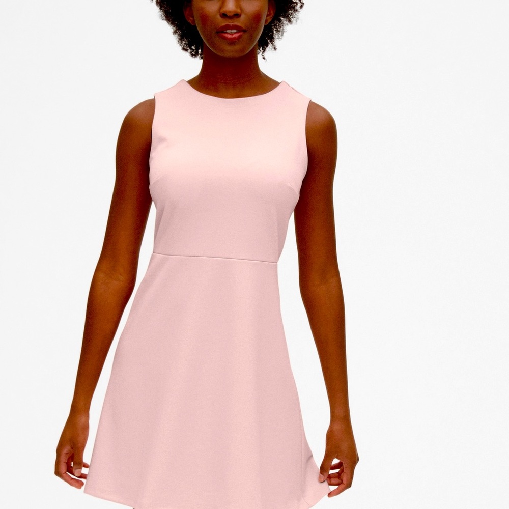 Nwt sz 6tall gap stretch zip back dress